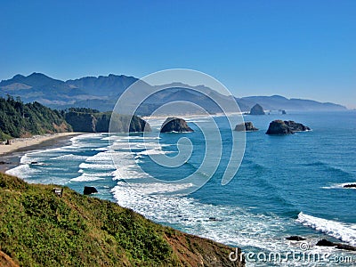 Cannon Beach Oregon Stock Photo