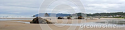 Cannon beach in Oregon Stock Photo