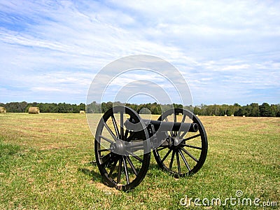 Cannon at Chickamauga Stock Photo