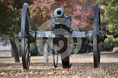 Cannon on display in Chickamauga Georgia Stock Photo