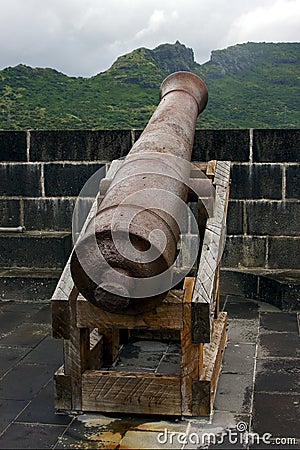 cannon in fort adelaide Stock Photo