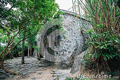 Cannon Fort historical landmark in Cat Ba, Vietnam Stock Photo