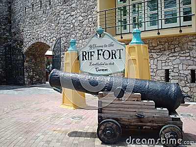 Cannon at fort Editorial Stock Photo