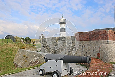 Cannon by Southsea Castle Stock Photo