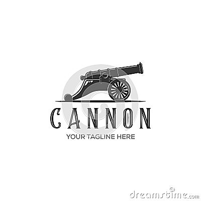 Cannon icon vector isolated on white background for your web and mobile app design, Cannon logo concept Vector Illustration