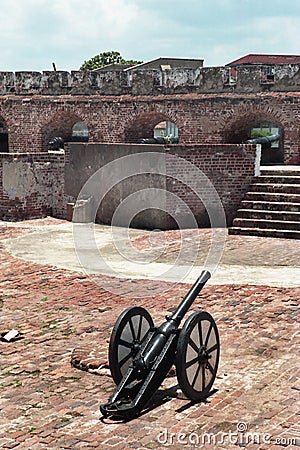 Fort Charles, Port Royal, Jamaica Stock Photo