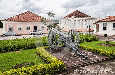 Cannon at Lapa Parana Brazil Editorial Stock Photo