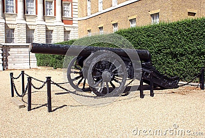 Cannon, Old Admiralty Horse Guards Parade, London, England Stock Photo