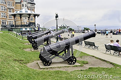 Cannon Quebec City Editorial Stock Photo