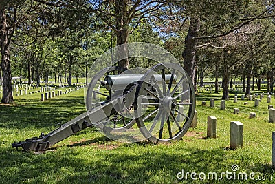 Cannon At The Stones River National Battlefield And Cemetery Stock Photo