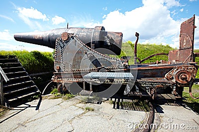 Cannon in Suomenlinna fortress Stock Photo