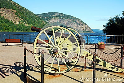 A cannon takes aim at the other side Editorial Stock Photo