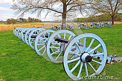 Cannons at Valley Forge Stock Photo