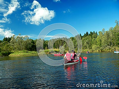 Canoe Stock Photo