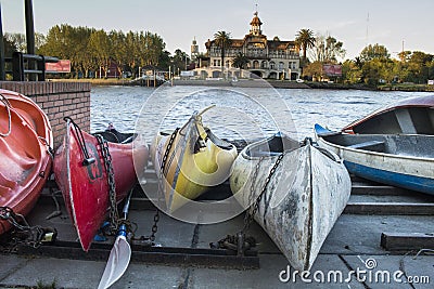 Canoes Editorial Stock Photo