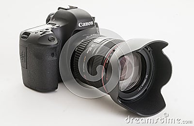 Canon EOS 6D Modern Digital Single Lens Reflex camera Editorial Stock Photo