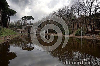 The Canopus, Hadrian's Villa, Tivoli, Rome Stock Photo