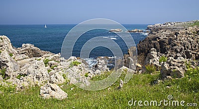 Cantabria, coastal landscape Stock Photo