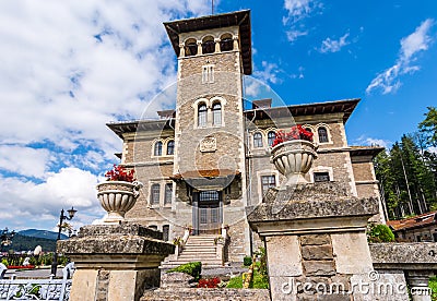 Cantacuzino Castle, Bucegi, Romania Stock Photo