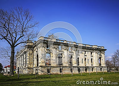 Cantacuzino Palace in Floresti , Romania Stock Photo