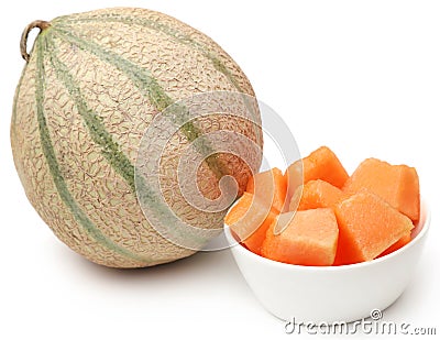 Cantaloupe or rockmelon Stock Photo
