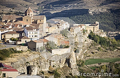 Cantavieja town, province of Teruel, Aragon, Spain Stock Photo