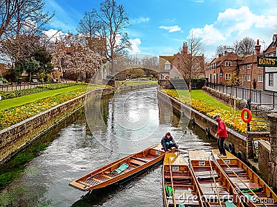 Canterbury River Boats, Kent, United Kingdom Editorial Stock Photo