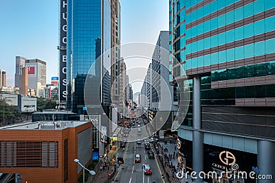 Canton Road of Hong Kong Editorial Stock Photo