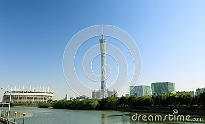 Canton tower Guangzhou Editorial Stock Photo