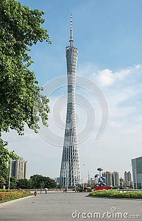 Canton tower Guangzhou Editorial Stock Photo