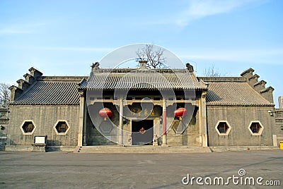 Cantonese hotel in Qing dynasty Stock Photo