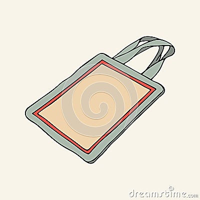 Canvas bag Vector Illustration