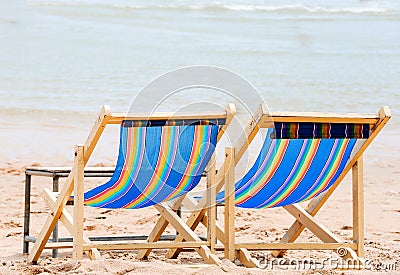 Canvas wooden bed Stock Photo