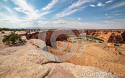 Canyon de Chelly Junction Overlook Stock Photo