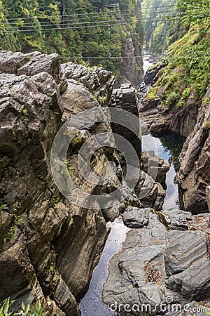 Canyon Saint-Anne in Canada Stock Photo