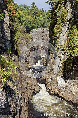 Canyon Saint-Anne in Canada Stock Photo