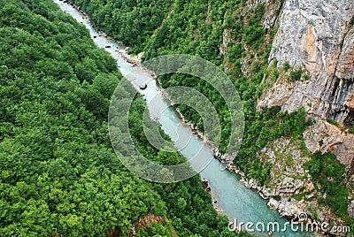 Canyon of Tara river Stock Photo