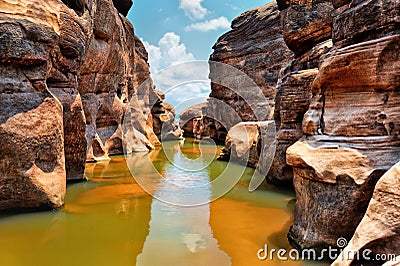 Canyon at ubon Stock Photo