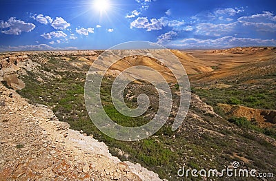 Canyon on the of Ustyurt Stock Photo