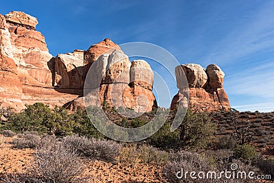 Canyonlands National Park Needles District Utah Stock Photo