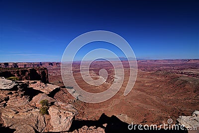 Canyonlands national park in Utah with red sandstone vistas Stock Photo