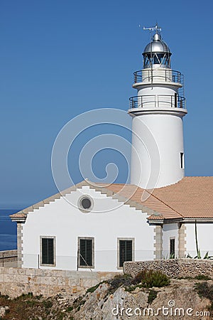 Cap de Capdepera Lighthouse Stock Photo