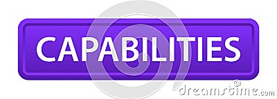 Capabilities button Vector Illustration