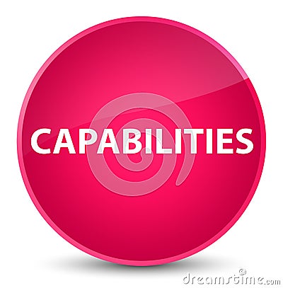 Capabilities elegant pink round button Cartoon Illustration