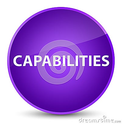 Capabilities elegant purple round button Cartoon Illustration