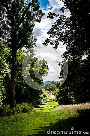 Capability Browne Landscape Stock Photo