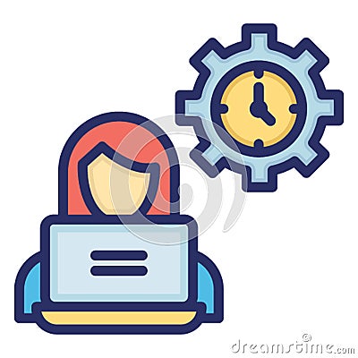 Capability, process of planning . Vector icon which can easily modify or edit Vector Illustration