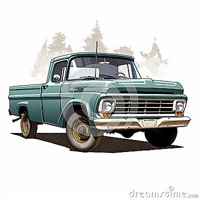 Capable pickup truck photo Stock Photo