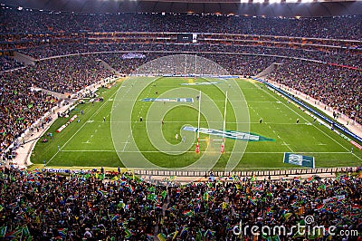 Capacity crowd at the FNB Stadium, Johannesburg Editorial Stock Photo