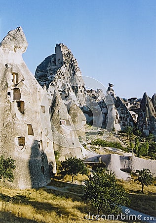 Capadocia fairy chimneys turkey Stock Photo